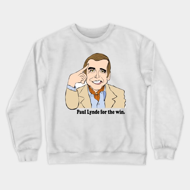 HOLLYWOOD SQUARES PAUL LYNDE FAN ART Crewneck Sweatshirt by cartoonistguy